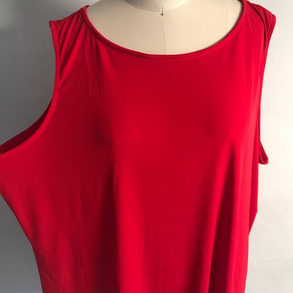 Very Vollbrach Red Knit Tank Top - Picture 2 of 7